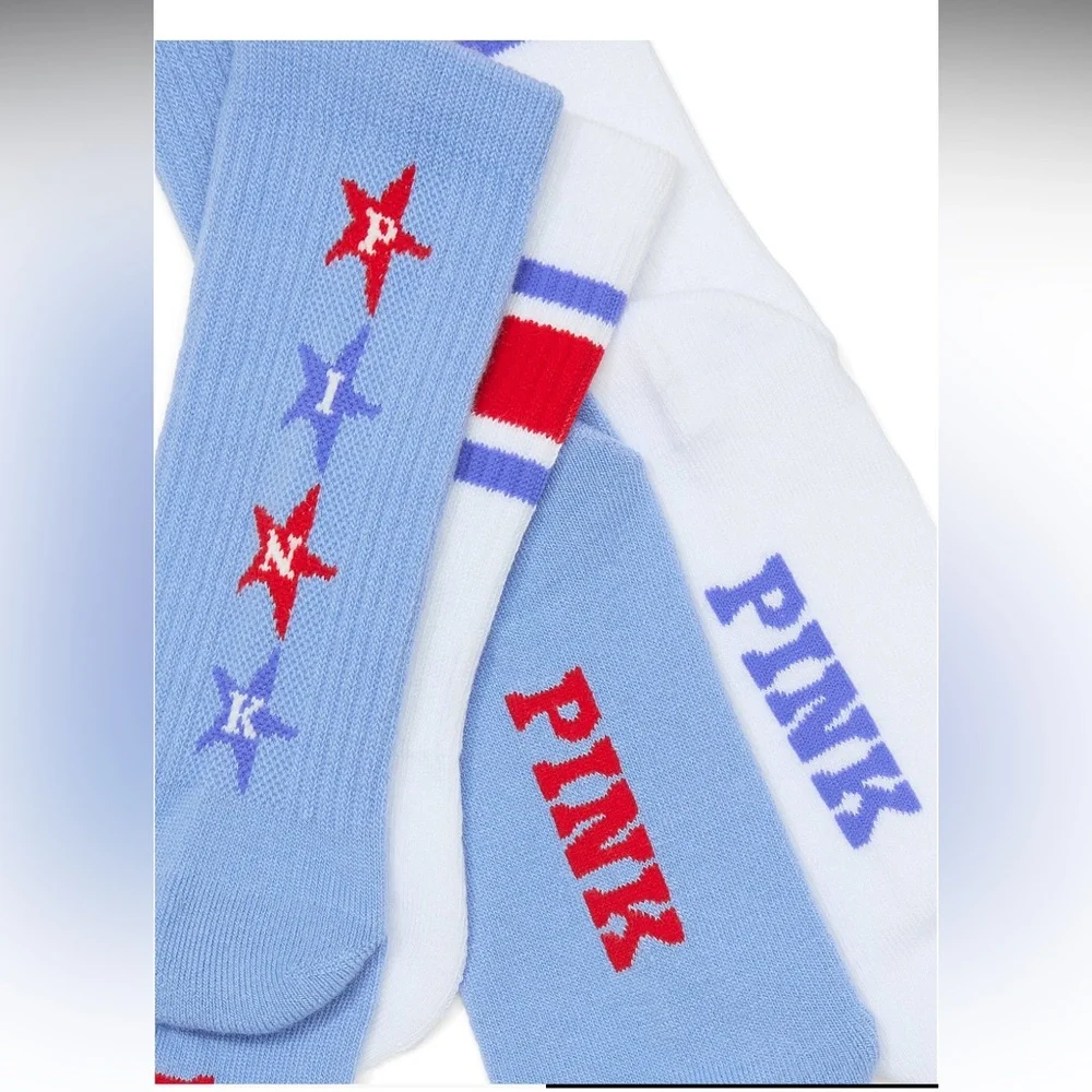 PINK Victoria’s Secret 2-Pack Crew Socks